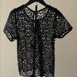 Elegant Black Lace Top